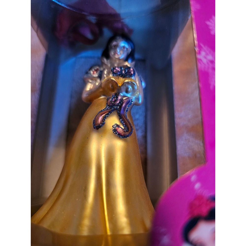 Disney Snow White Glass Christmas Ornament Hand Painted Princess Holiday Decor